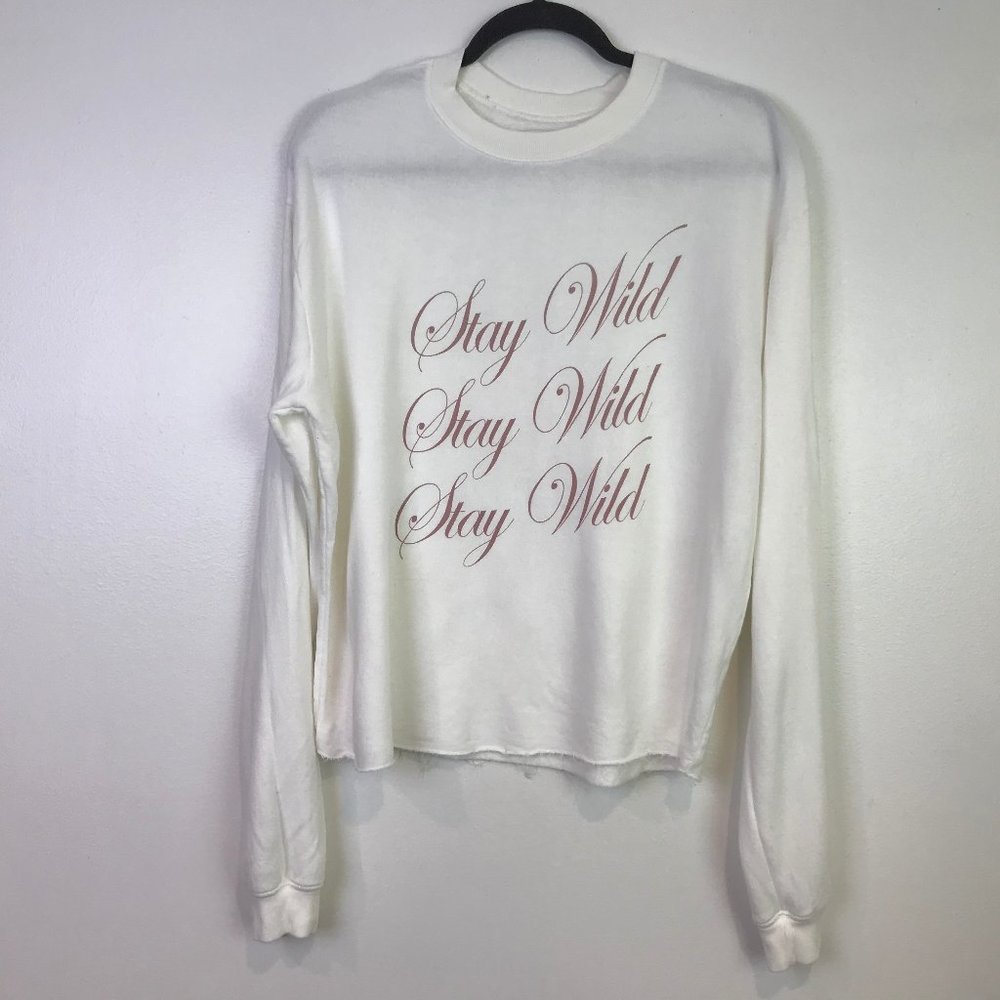 Spiritual Ganster womens stay wild sweatshirt Larg